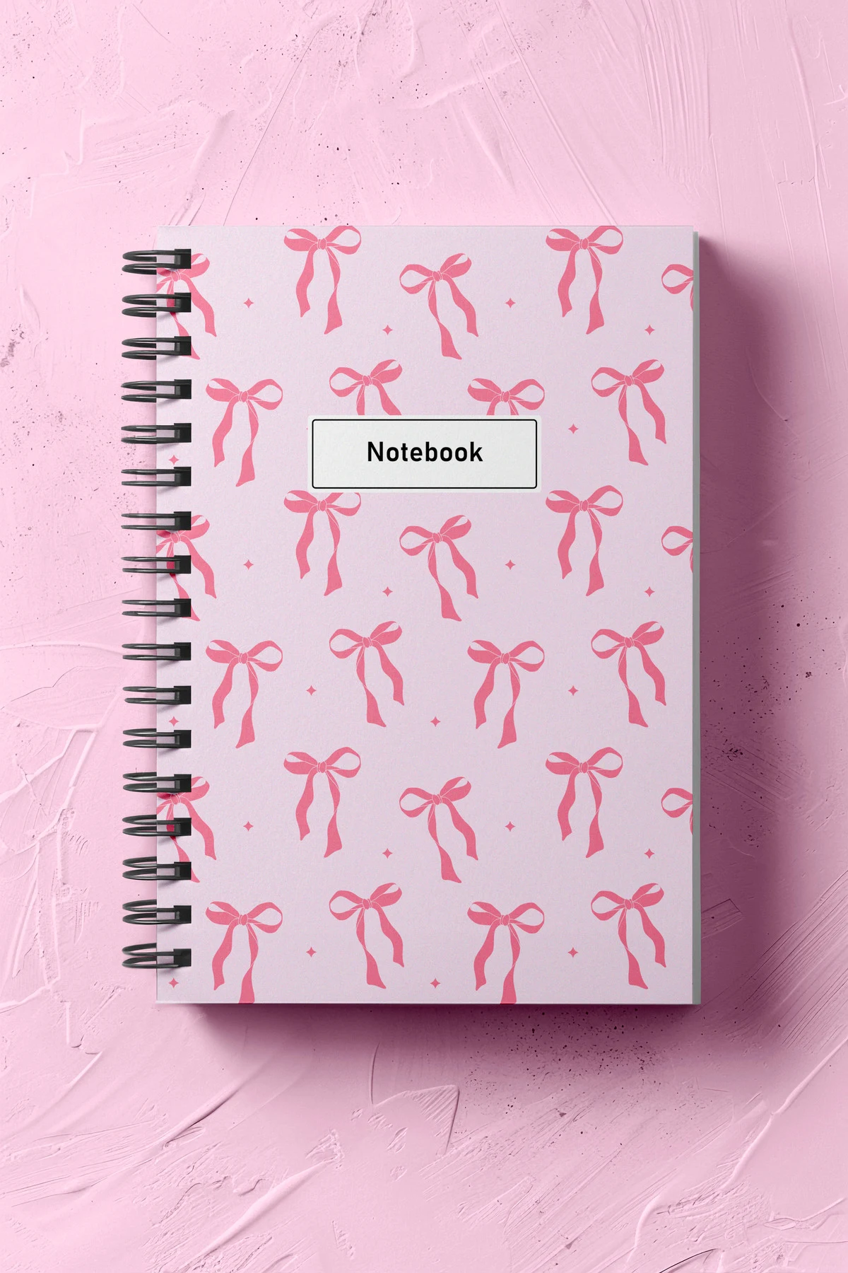 Not Defteri, Defter, Okul Defteri, Kurdelalı Defter, Fiyonk Kapak, Kurdela Kapak Spiralli, 120 Sayfa